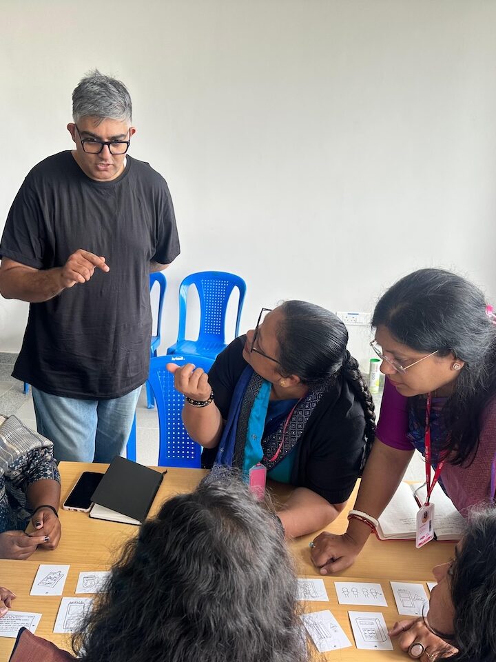 Group discussion in a workshop