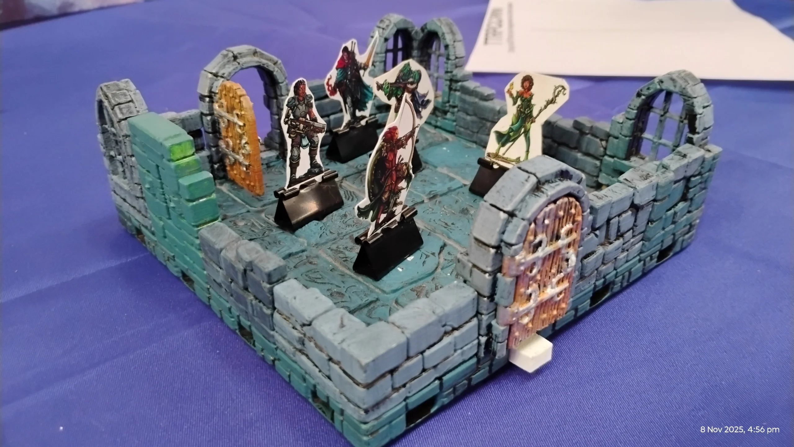 Participants engaged in a serious game debrief