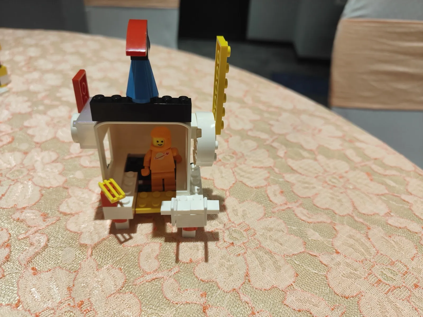 Model built from construction blocks during a hands-on workshop