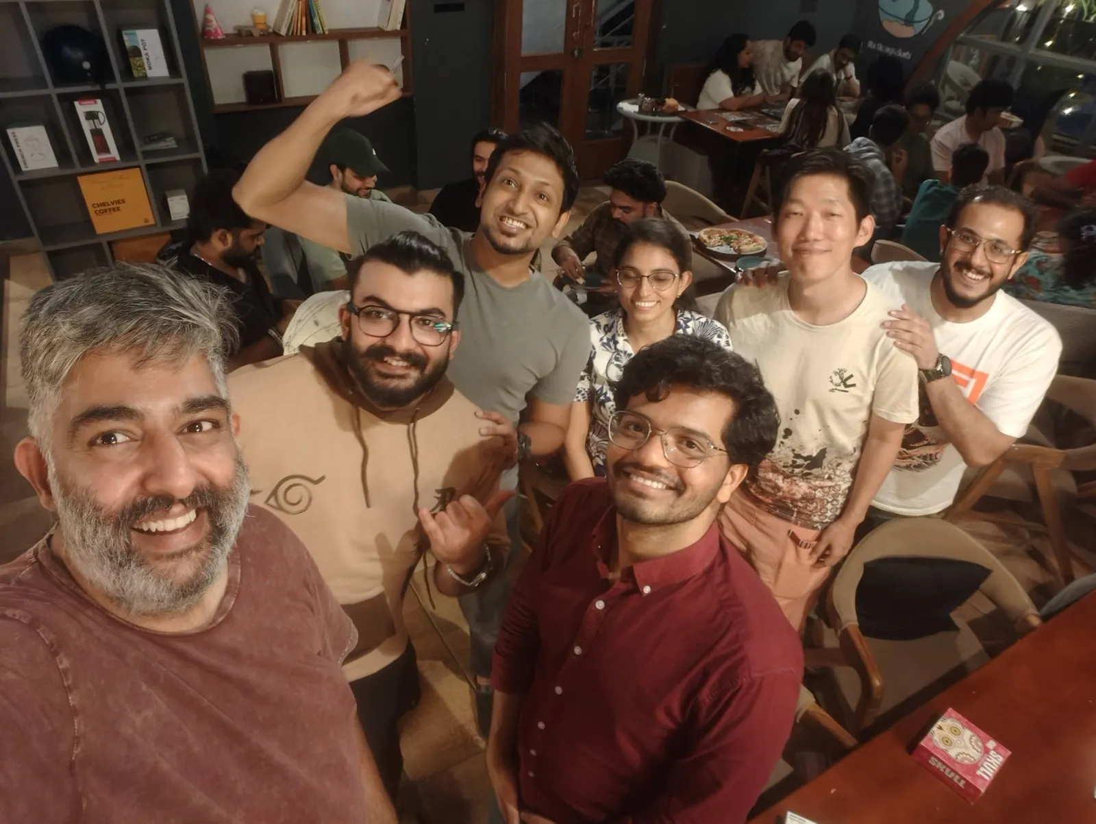 Workshop group smiling together for a photo after a session